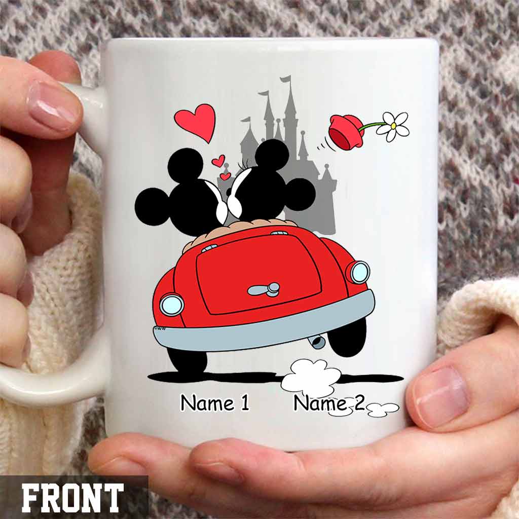 Personalized Couple Mouse Mug Custom Names Gift for Him/Her