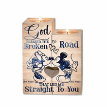 Load image into Gallery viewer, Personalized Candle Holder Mouse Design Custom Couple Gift
