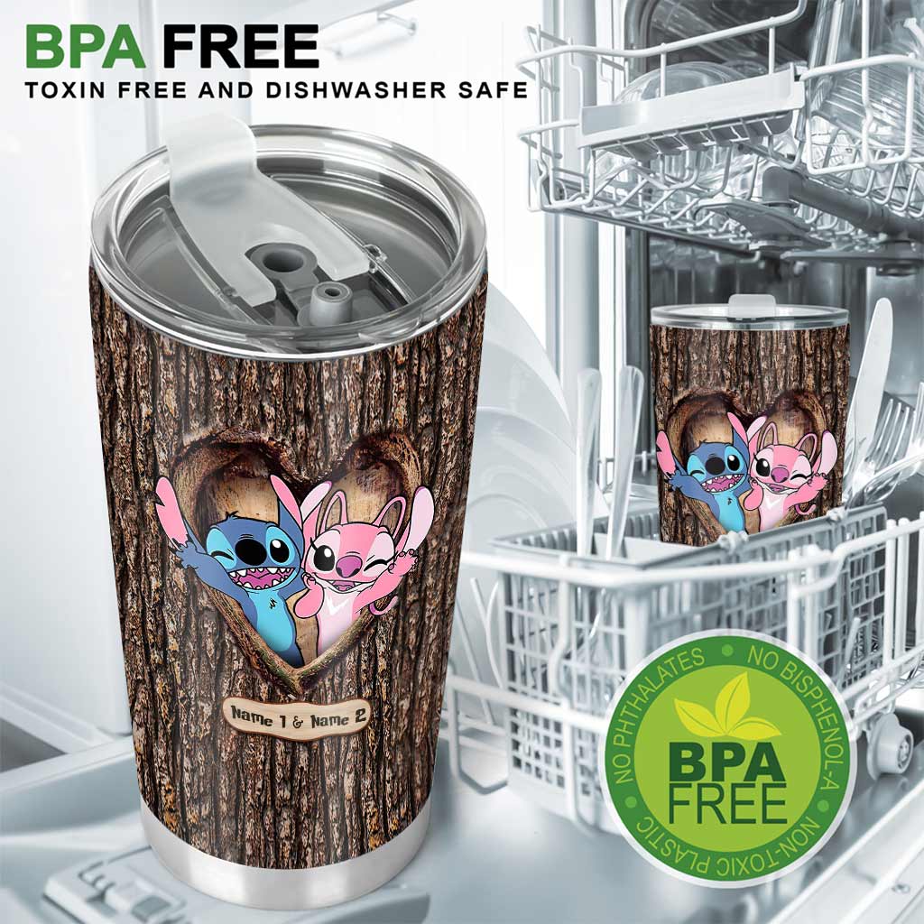 Personalized Ohana Tumbler Custom Name Gift for Couple