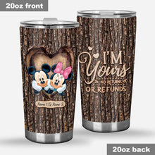 Load image into Gallery viewer, Personalized Mickey Mouse Tumbler Custom Names Gift for Couples
