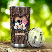 Load image into Gallery viewer, Personalized Mickey Mouse Tumbler Custom Names Gift for Couples
