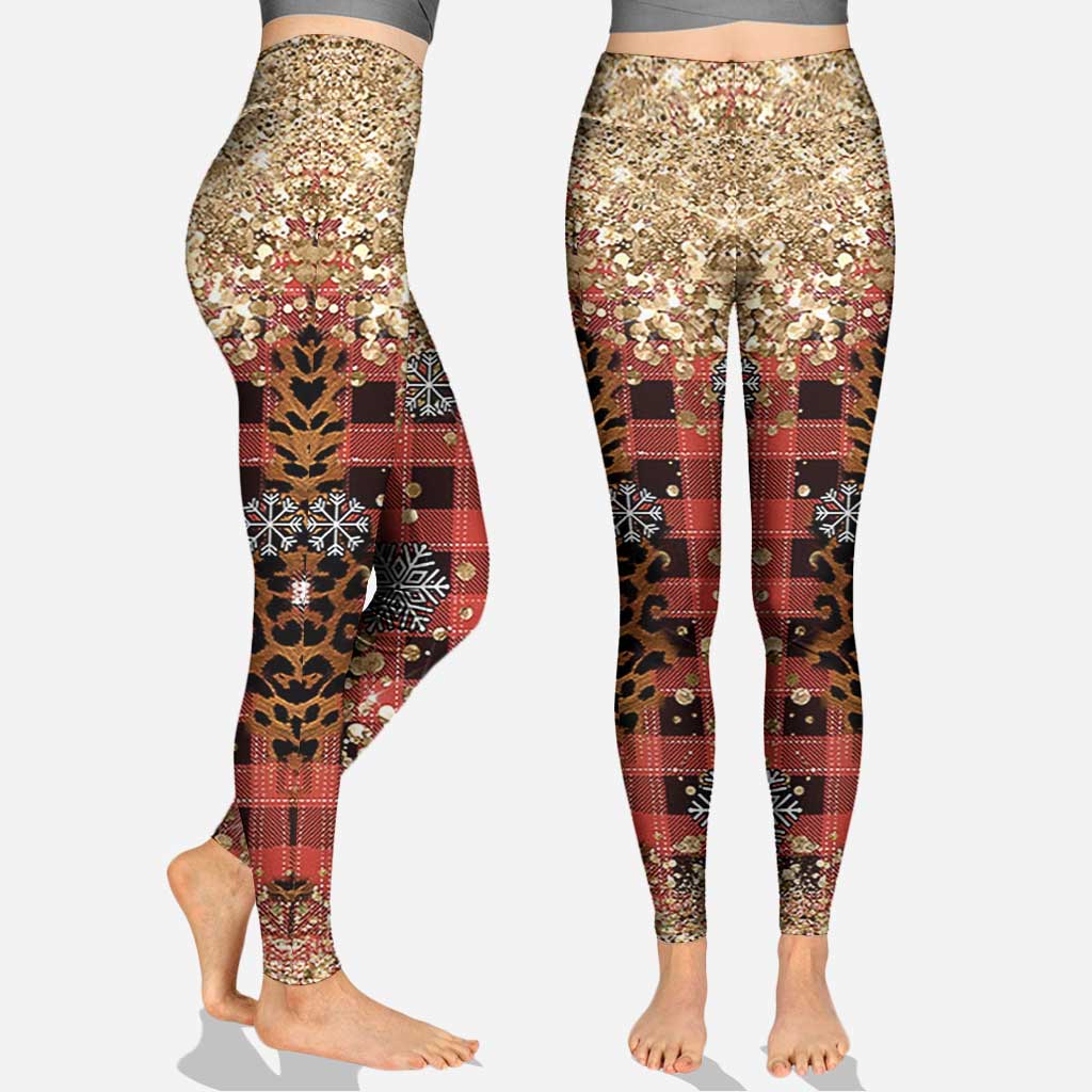 Personalized Christmas Mouse Hoodie and Leggings Set for Adults