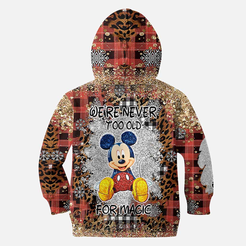 Personalized Christmas Mouse Hoodie and Leggings Set for Adults