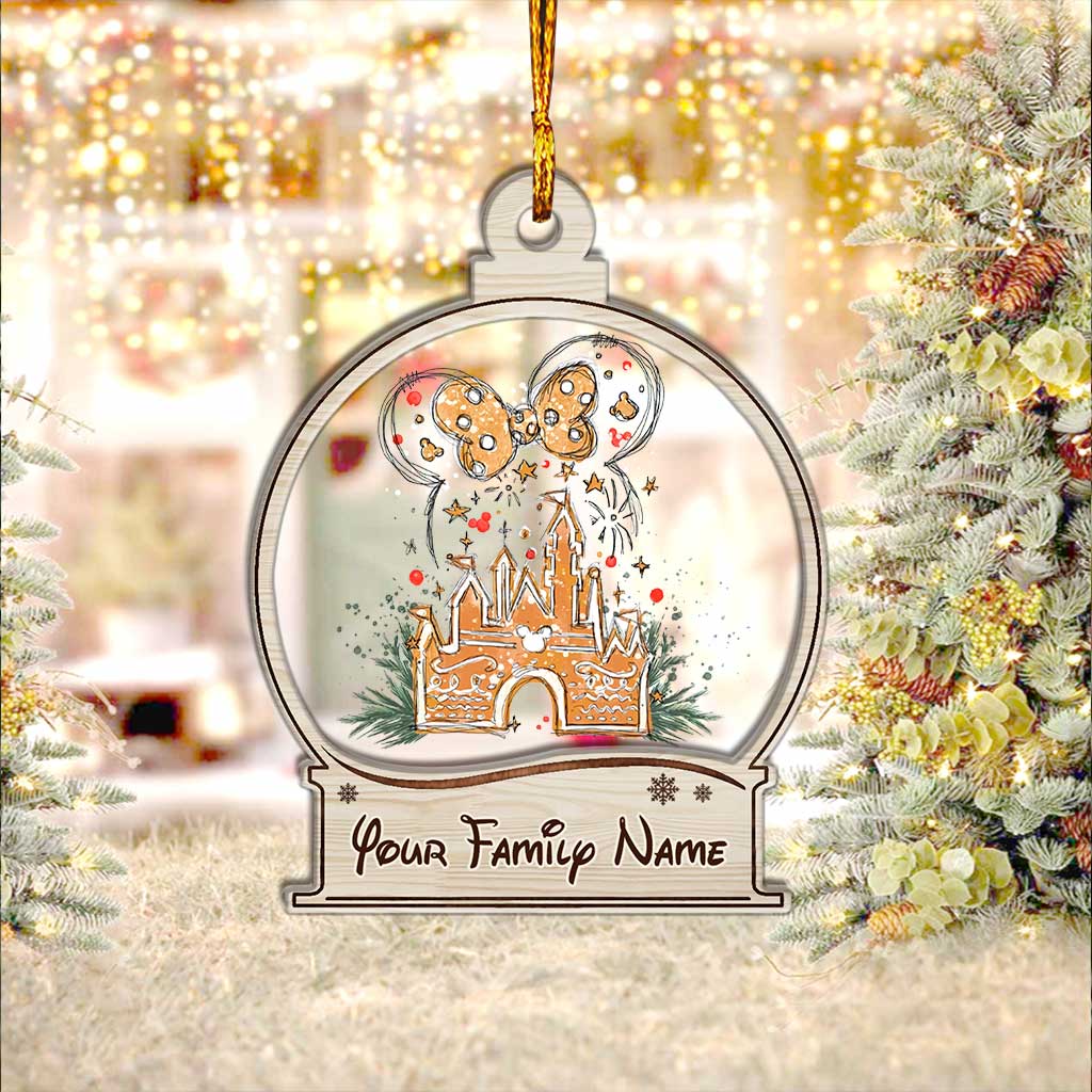Personalized Christmas Mouse Layers Mix Ornament Gift for Family