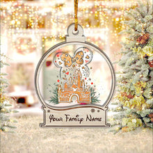 Load image into Gallery viewer, Personalized Christmas Mouse Layers Mix Ornament Gift for Family
