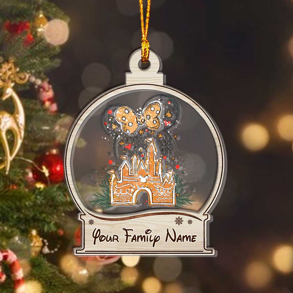 Personalized Christmas Mouse Layers Mix Ornament Gift for Family