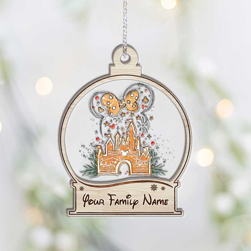 Personalized Christmas Mouse Layers Mix Ornament Gift for Family