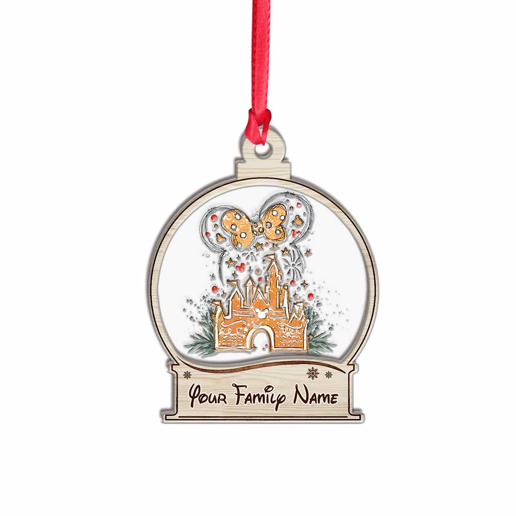Personalized Christmas Mouse Layers Mix Ornament Gift for Family