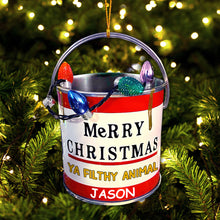 Load image into Gallery viewer, Personalized Christmas Ornament Merry Christmas Ya Filthy Animal Gift for Family

