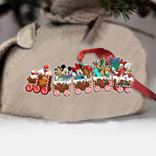 Load image into Gallery viewer, Personalized Christmas Mouse Train Ornament Custom Name Gift
