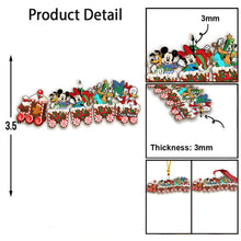 Load image into Gallery viewer, Personalized Christmas Mouse Train Ornament Custom Name Gift
