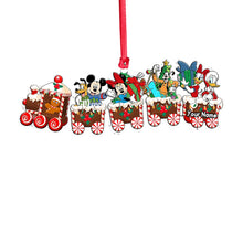 Load image into Gallery viewer, Personalized Christmas Mouse Train Ornament Custom Name Gift
