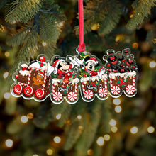 Load image into Gallery viewer, Personalized Christmas Train Ornament Custom Name Decorative Gift
