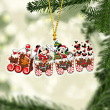 Load image into Gallery viewer, Personalized Christmas Train Ornament Custom Name Decorative Gift
