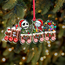 Load image into Gallery viewer, Personalized Nightmare Before Christmas Ornament with Custom Names Gift for Kids
