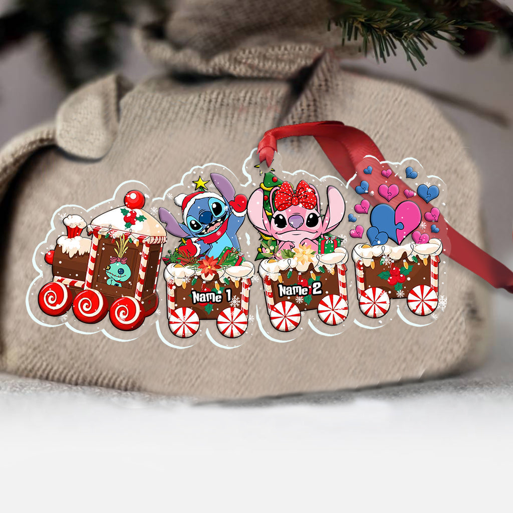 Personalized Ohana Christmas Train Ornament Custom Name Gift