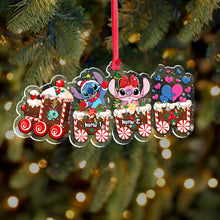 Load image into Gallery viewer, Personalized Ohana Christmas Train Ornament Custom Name Gift
