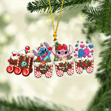 Load image into Gallery viewer, Personalized Ohana Christmas Train Ornament Custom Name Gift
