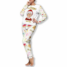 Load image into Gallery viewer, Personalized Christmas Pajamas Set with Custom Name Gift for Her
