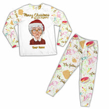Load image into Gallery viewer, Personalized Christmas Pajamas Set with Custom Name Gift for Her
