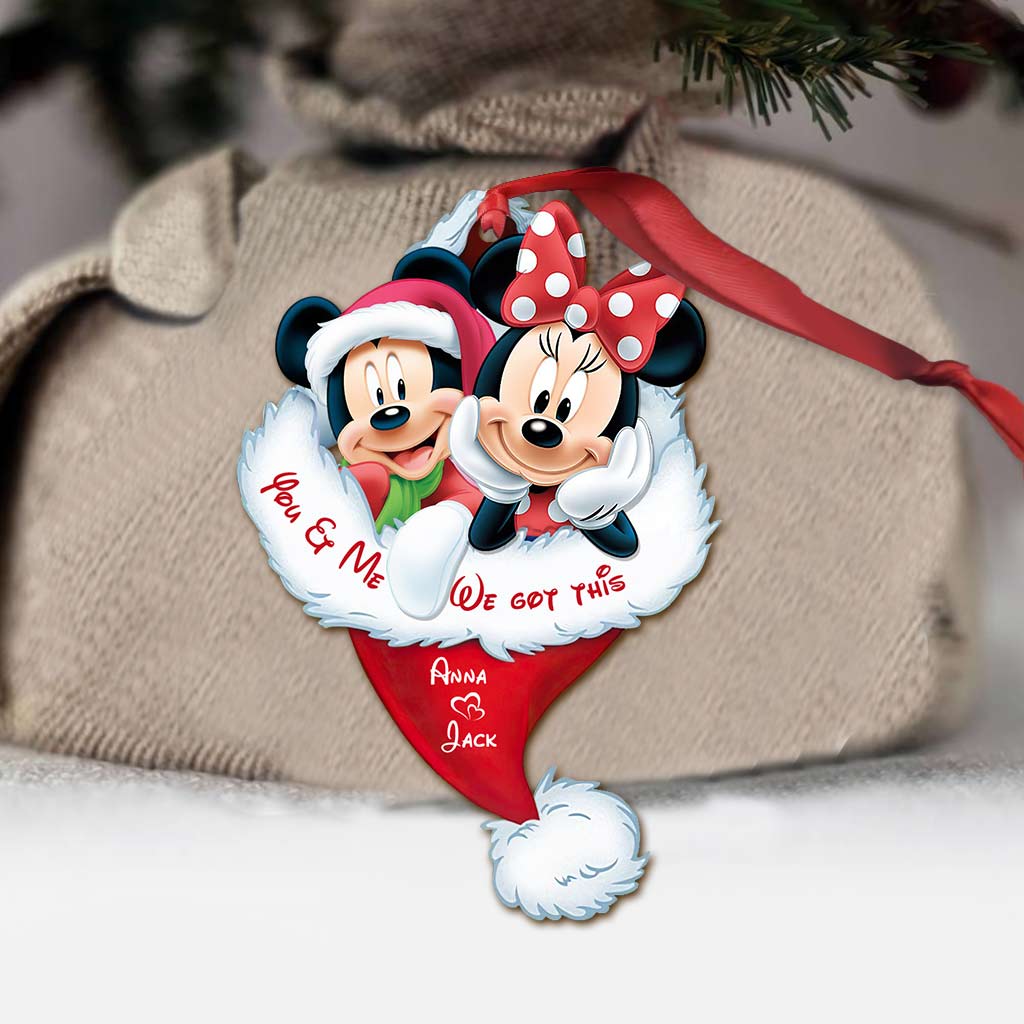 Personalized Christmas Mouse Ornament Custom Name Gift
