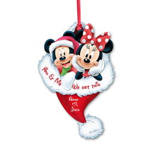Load image into Gallery viewer, Personalized Christmas Mouse Ornament Custom Name Gift
