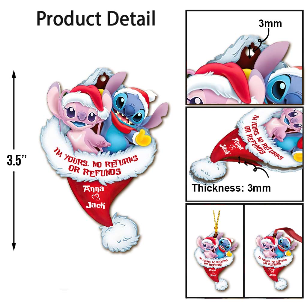 Personalized Ohana Christmas Ornament Custom Name Gift