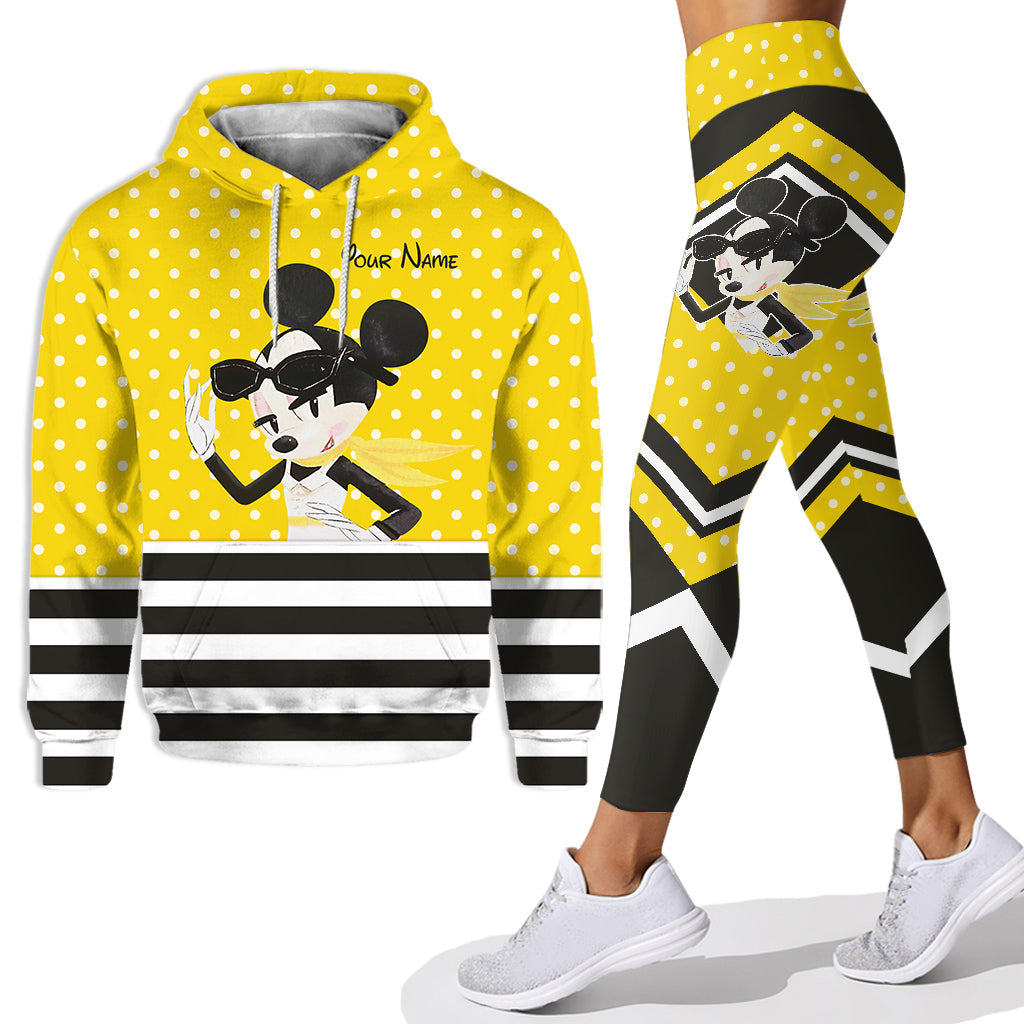 Personalized Mouse Hoodie & Leggings Set Custom Name Gift