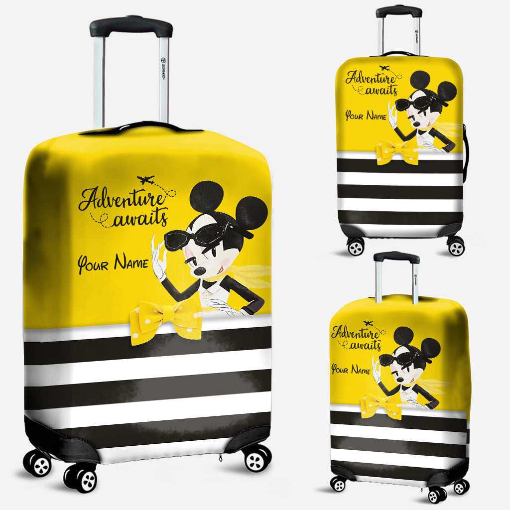 Personalized Mouse Luggage Cover Custom Name Travel Accessory