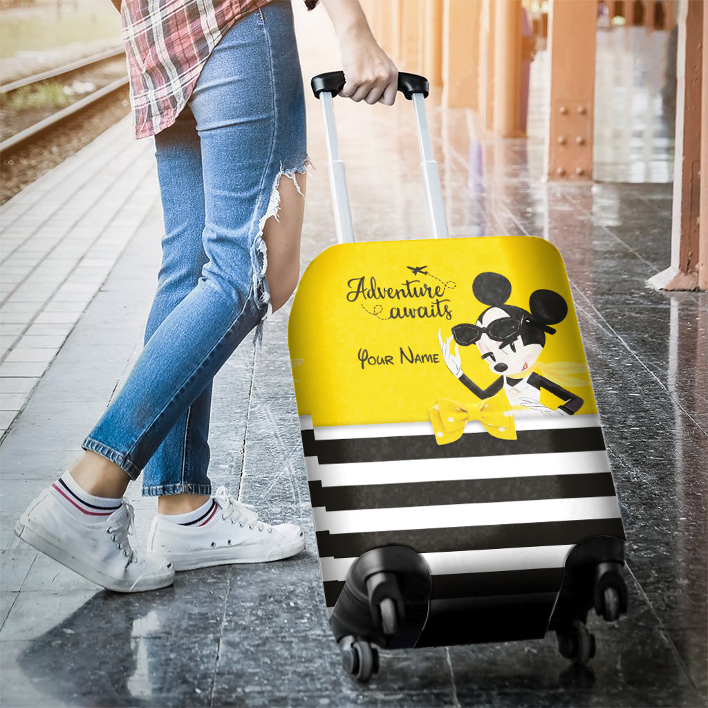 Personalized Mouse Luggage Cover Custom Name Travel Accessory
