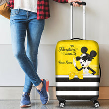 Load image into Gallery viewer, Personalized Mouse Luggage Cover Custom Name Travel Accessory
