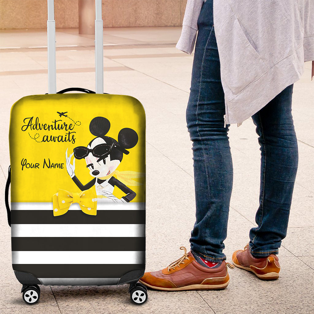 Personalized Mouse Luggage Cover Custom Name Travel Accessory