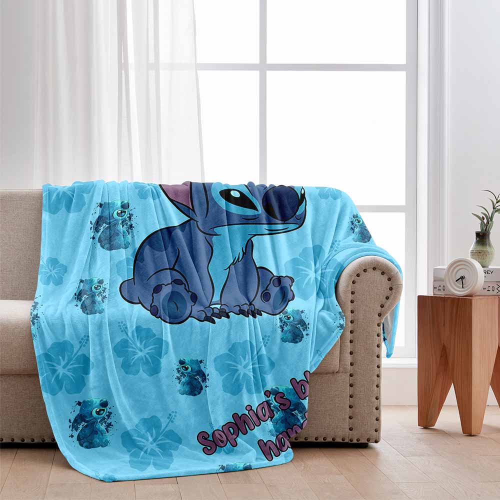 Personalized Ohana Blanket Custom Name Gift for Kids