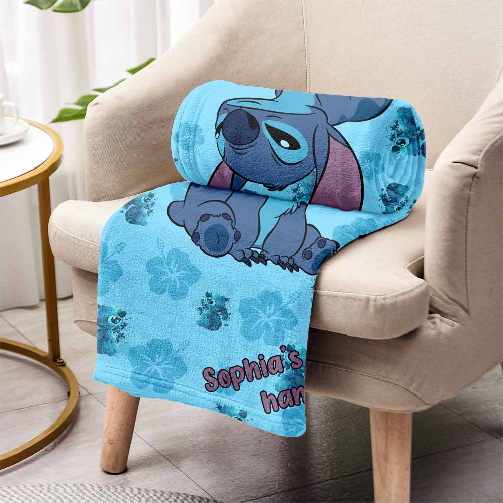 Personalized Ohana Blanket Custom Name Gift for Kids