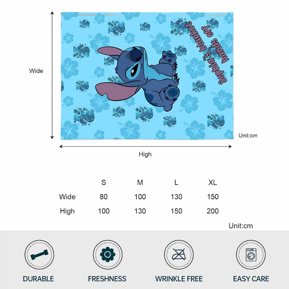 Personalized Ohana Blanket Custom Name Gift for Kids