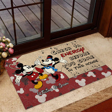 Load image into Gallery viewer, Personalized Mickey Mouse Couple Doormat Custom Name Gift
