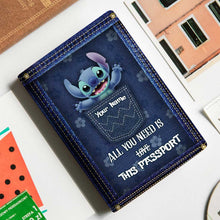 Load image into Gallery viewer, Personalized Ohana Passport Holder Custom Name Travel Gift

