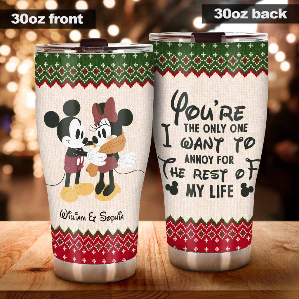 Personalized Couple Tumbler Mickey Mouse Custom Name Gift