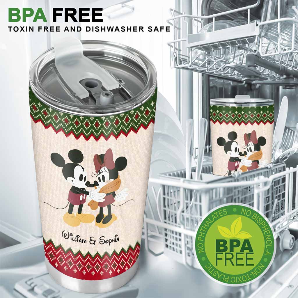 Personalized Couple Tumbler Mickey Mouse Custom Name Gift