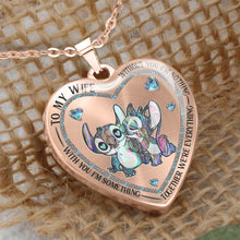 Load image into Gallery viewer, Personalized Ohana Heart Pendant Necklace for Couples - Custom Engraved Gift
