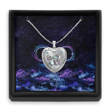 Load image into Gallery viewer, Personalized Ohana Heart Pendant Necklace for Couples - Custom Engraved Gift
