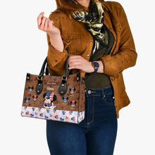Load image into Gallery viewer, Personalized Leather Handbag for Grandma Magic Gift for Independence Day
