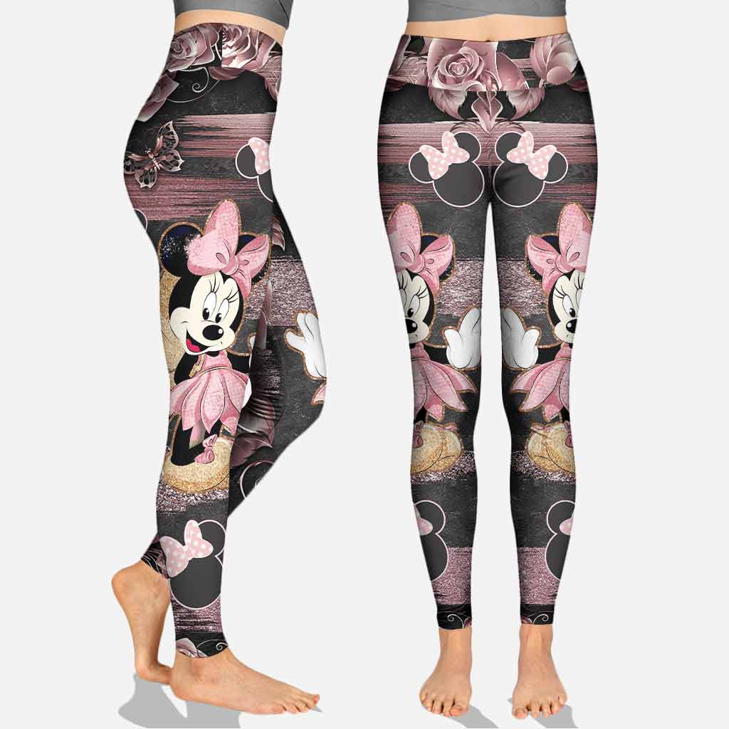 Personalized Little Pink Mouse Ears Cross Tank & Leggings Set