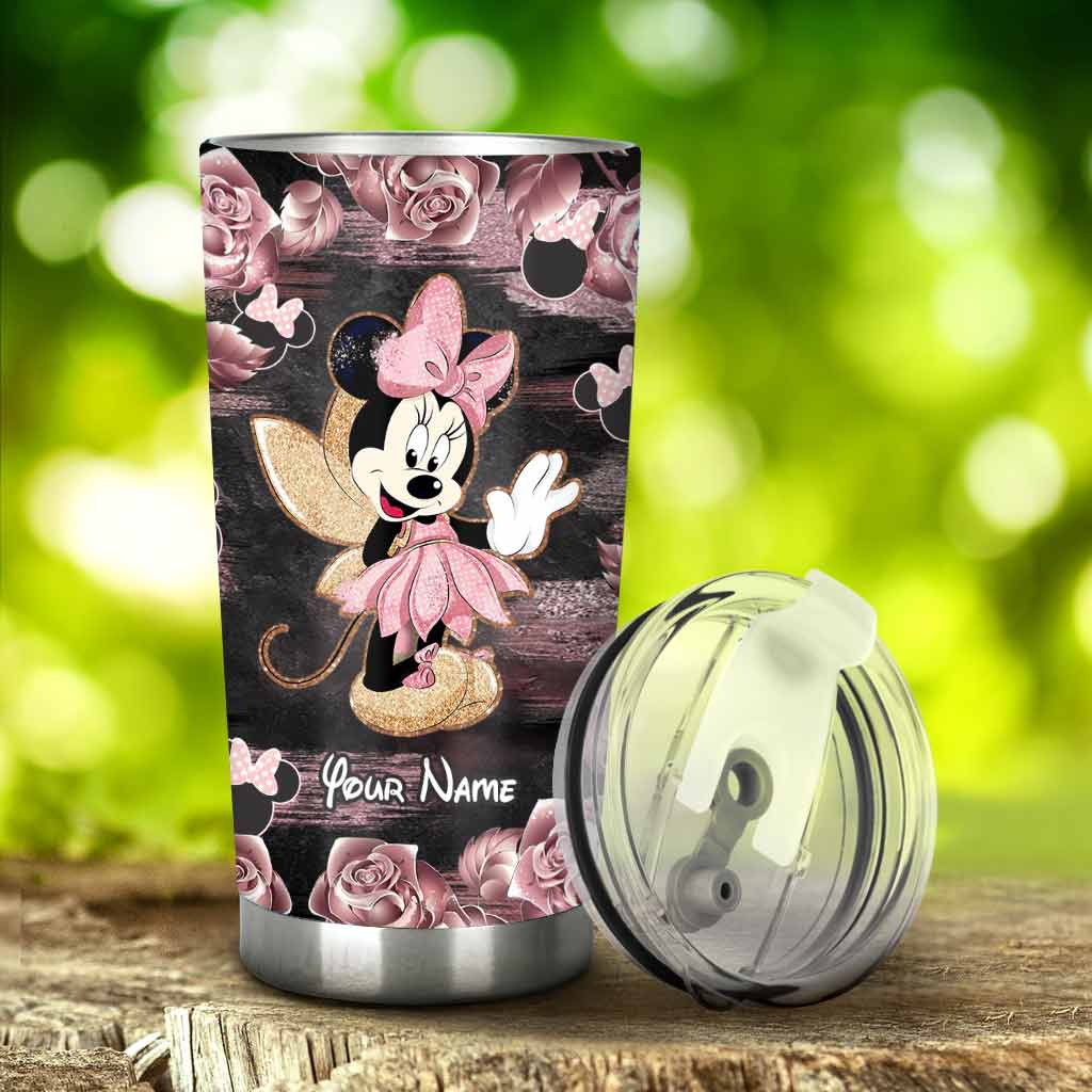 Personalized Little Pink Mouse Ears Tumbler Gift for Mom