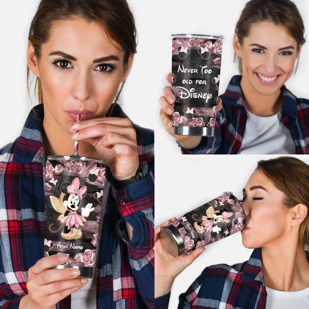 Personalized Little Pink Mouse Ears Tumbler Gift for Mom