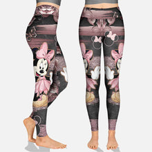 Load image into Gallery viewer, Personalized Hollow Tank Top and Leggings with Minnie Mouse Design for Kids' Birthday Gifts
