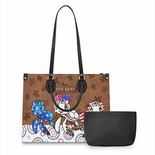 Load image into Gallery viewer, Personalized Independence Day Leather Handbag with Turtle Design
