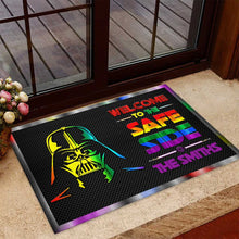 Load image into Gallery viewer, Personalized LGBT Support Doormat Custom Family Name Gift

