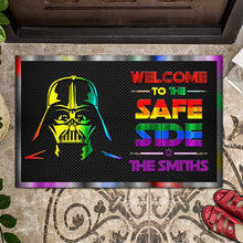 Load image into Gallery viewer, Personalized LGBT Support Doormat Custom Family Name Gift
