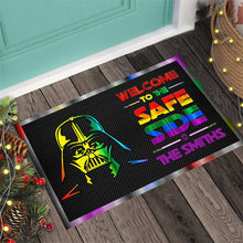 Load image into Gallery viewer, Personalized LGBT Support Doormat Custom Family Name Gift
